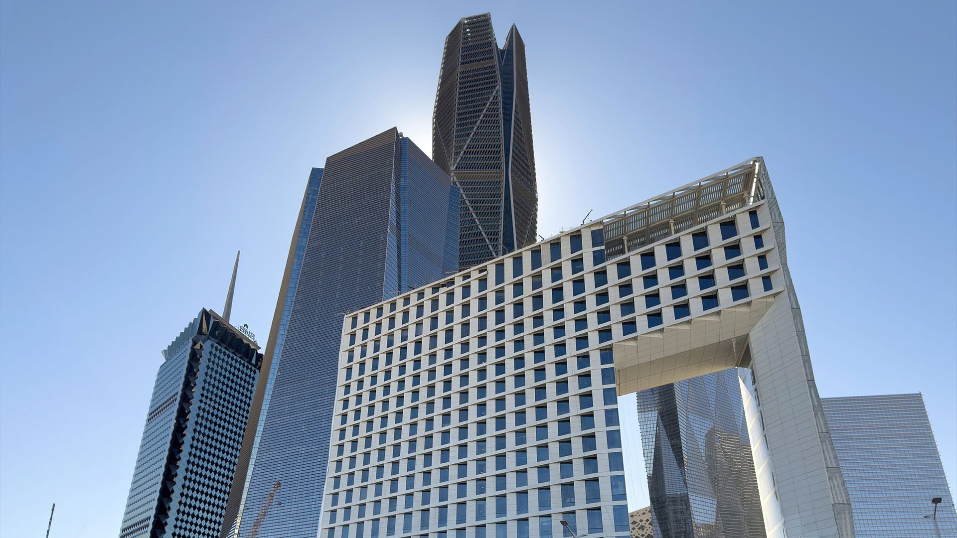 View of modern buildings in Riyadh, Saudi Arabia