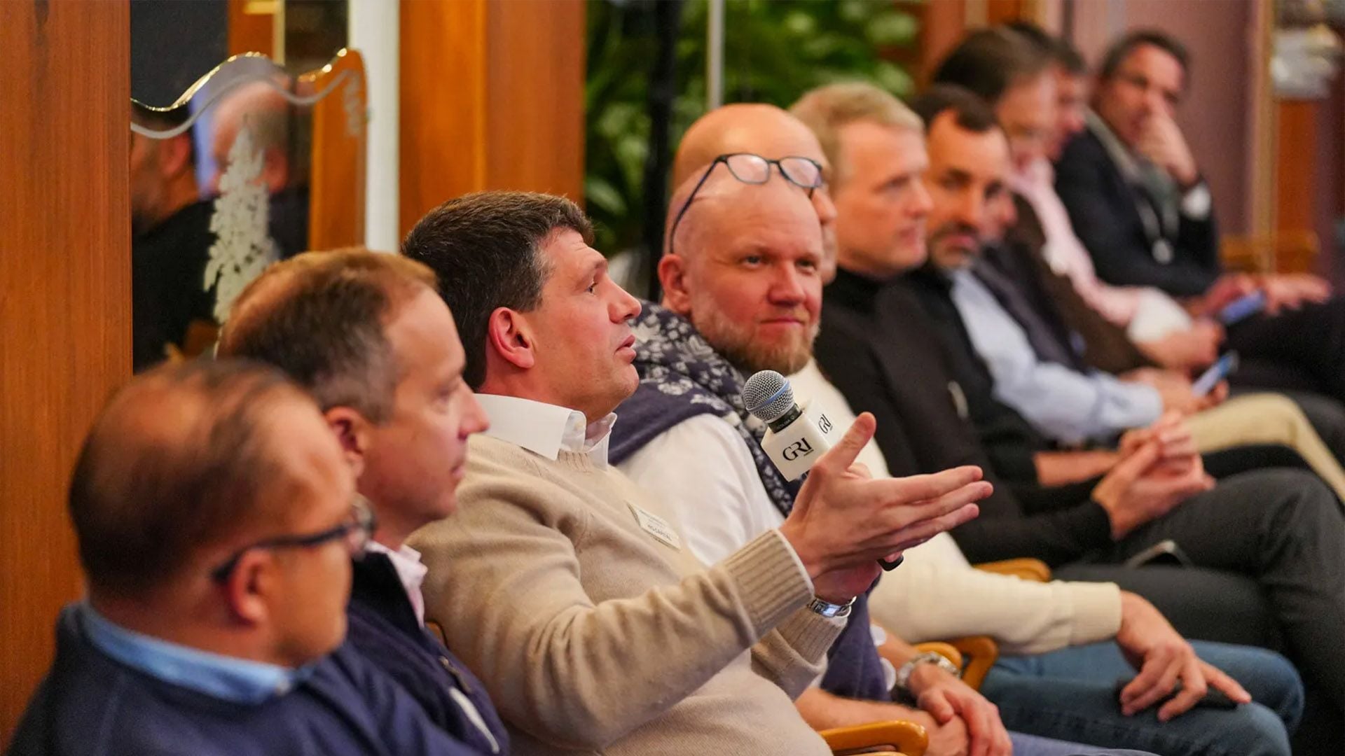 Senior real estate leaders discussing industry topics at the GRI Chairmen's Retreat Europe 2026