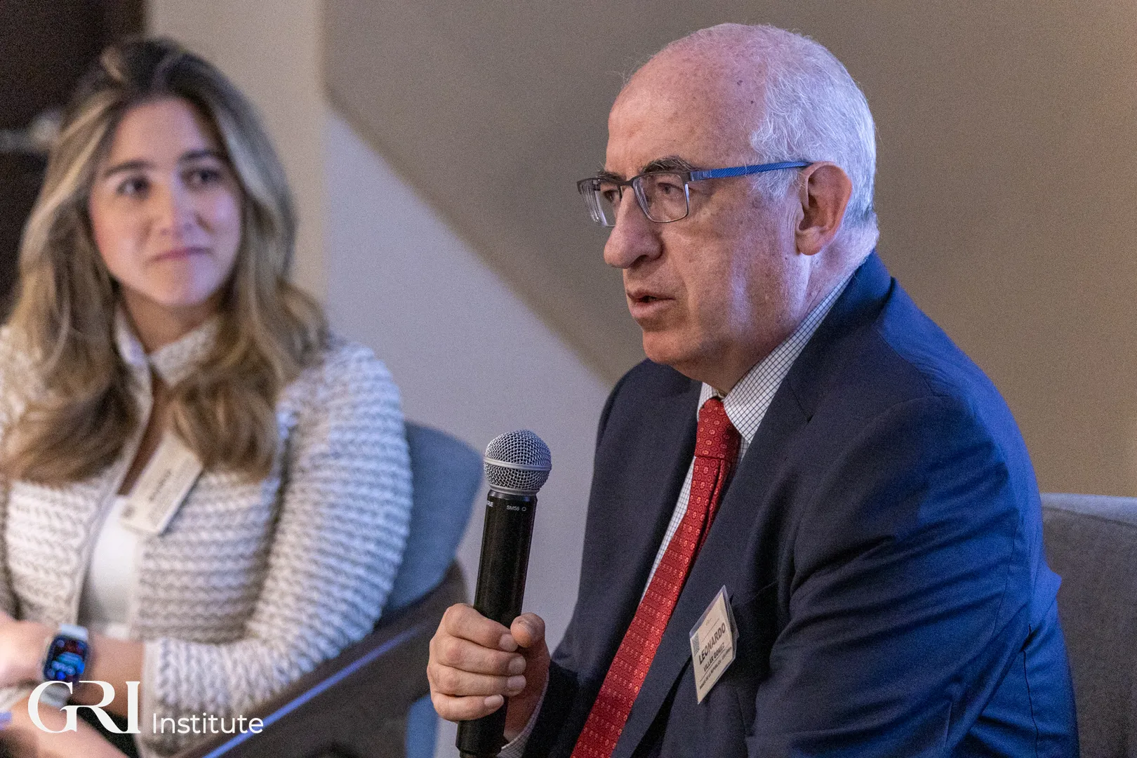 Leonardo Villar Gómez durante un encuentro de GRI Institute Latam