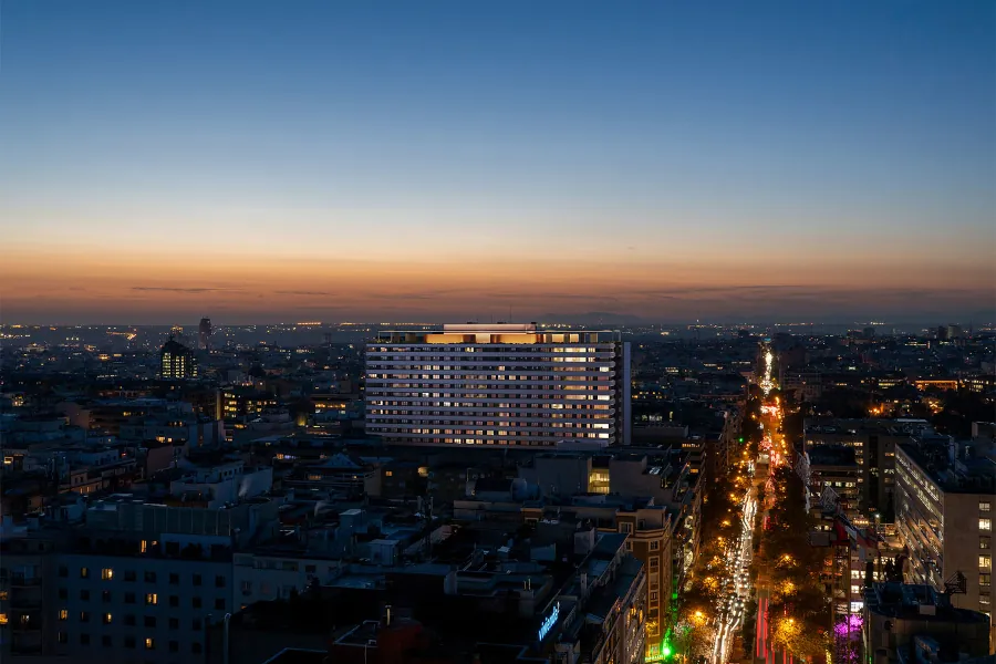 Bar setting of the Orient Express La Minerva.