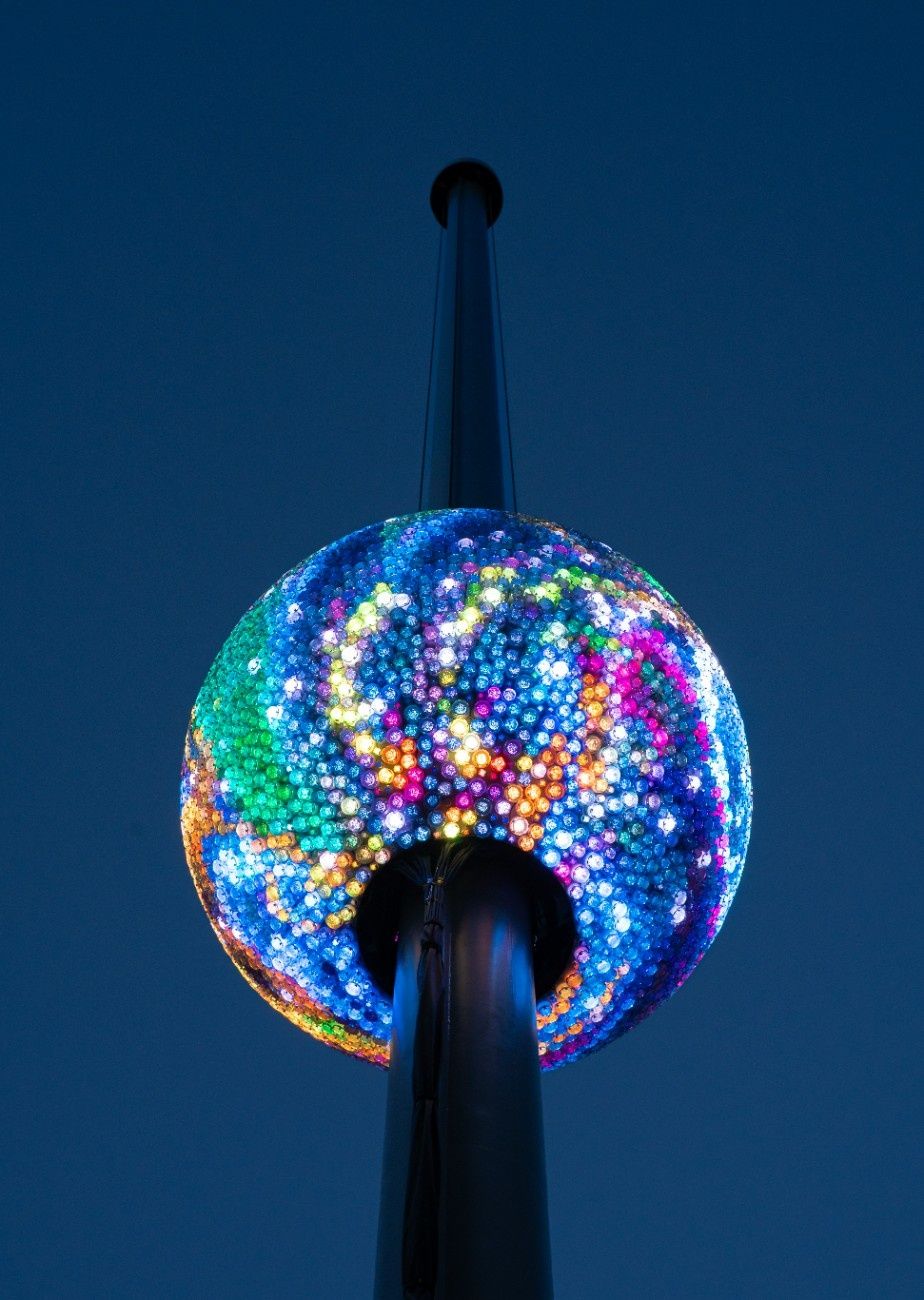 Close-up of the One Times Square