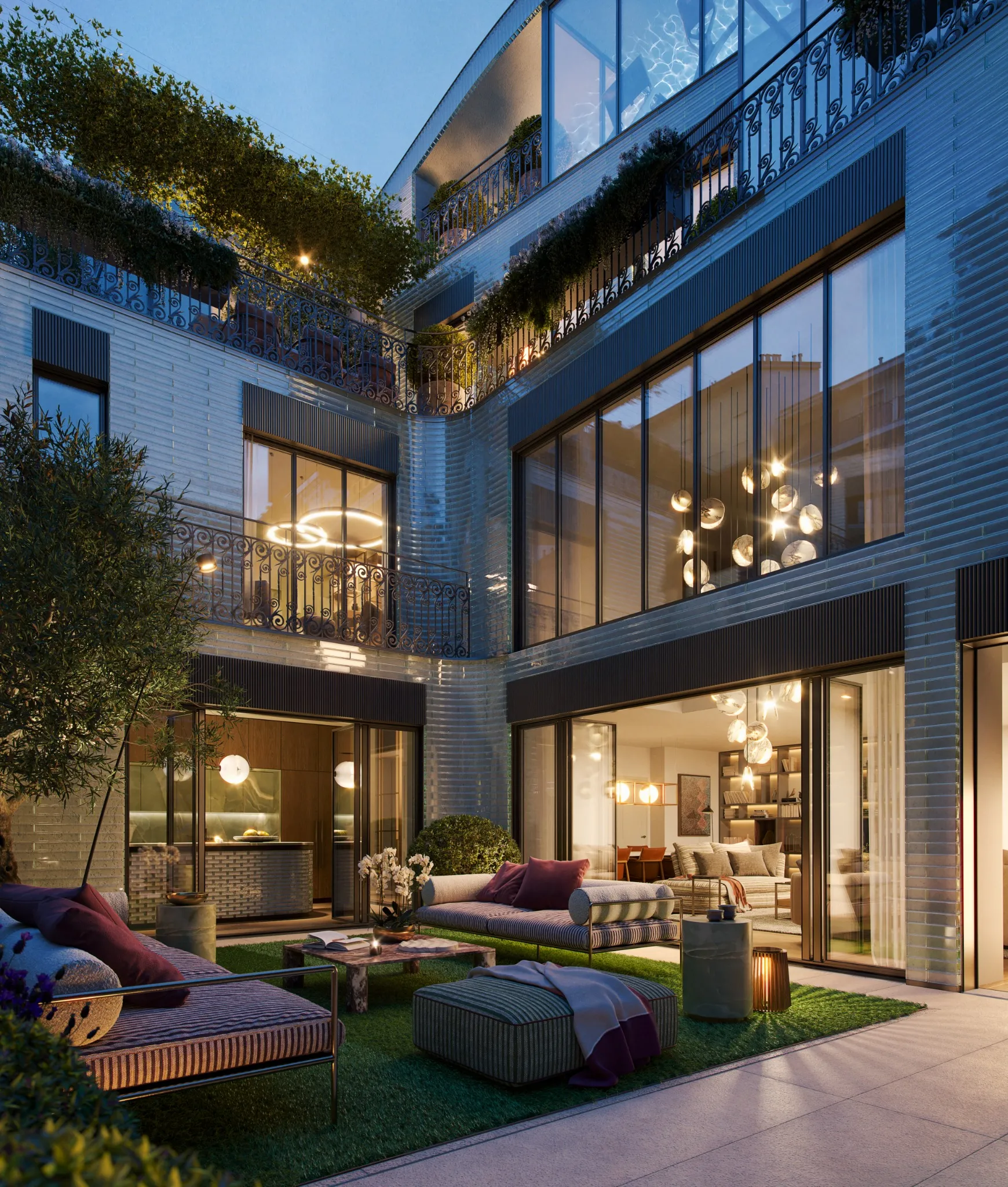 Bar setting of the Orient Express La Minerva.